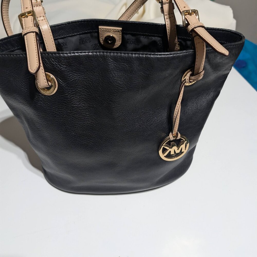 Michael Kors Black Leather Tote